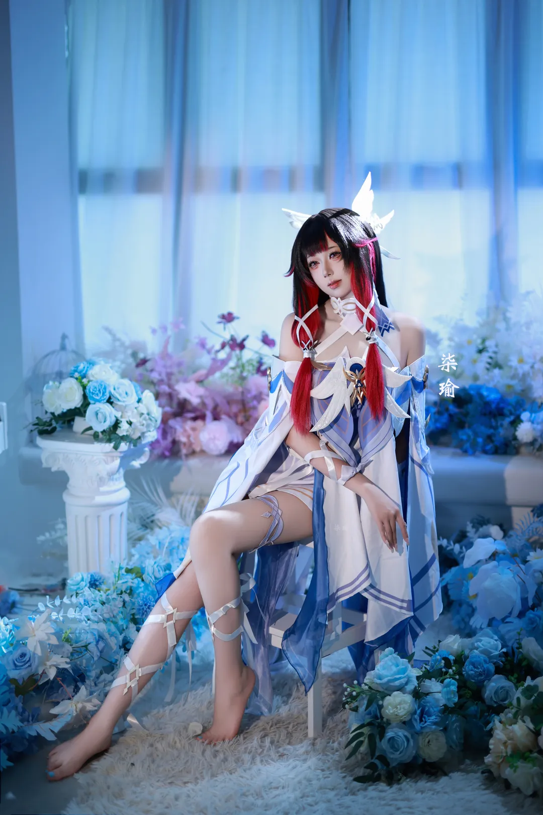 Genshin Impact, Song of the Empty Moon, Columbina Cosplay, Cosplay photoshoot, Genshin Impact Damselette - Image 7