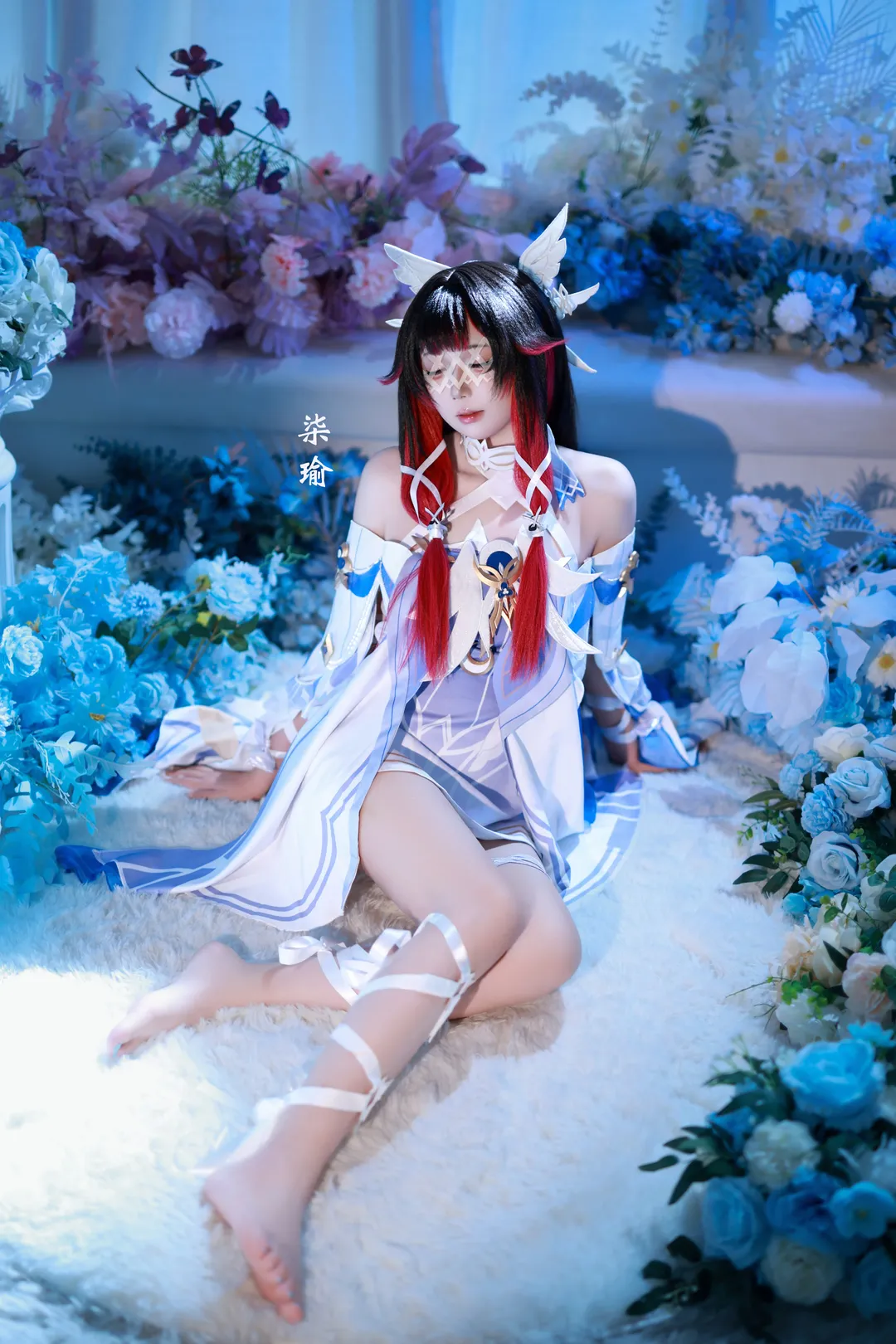Genshin Impact, Song of the Empty Moon, Columbina Cosplay, Cosplay photoshoot, Genshin Impact Damselette - Image 9