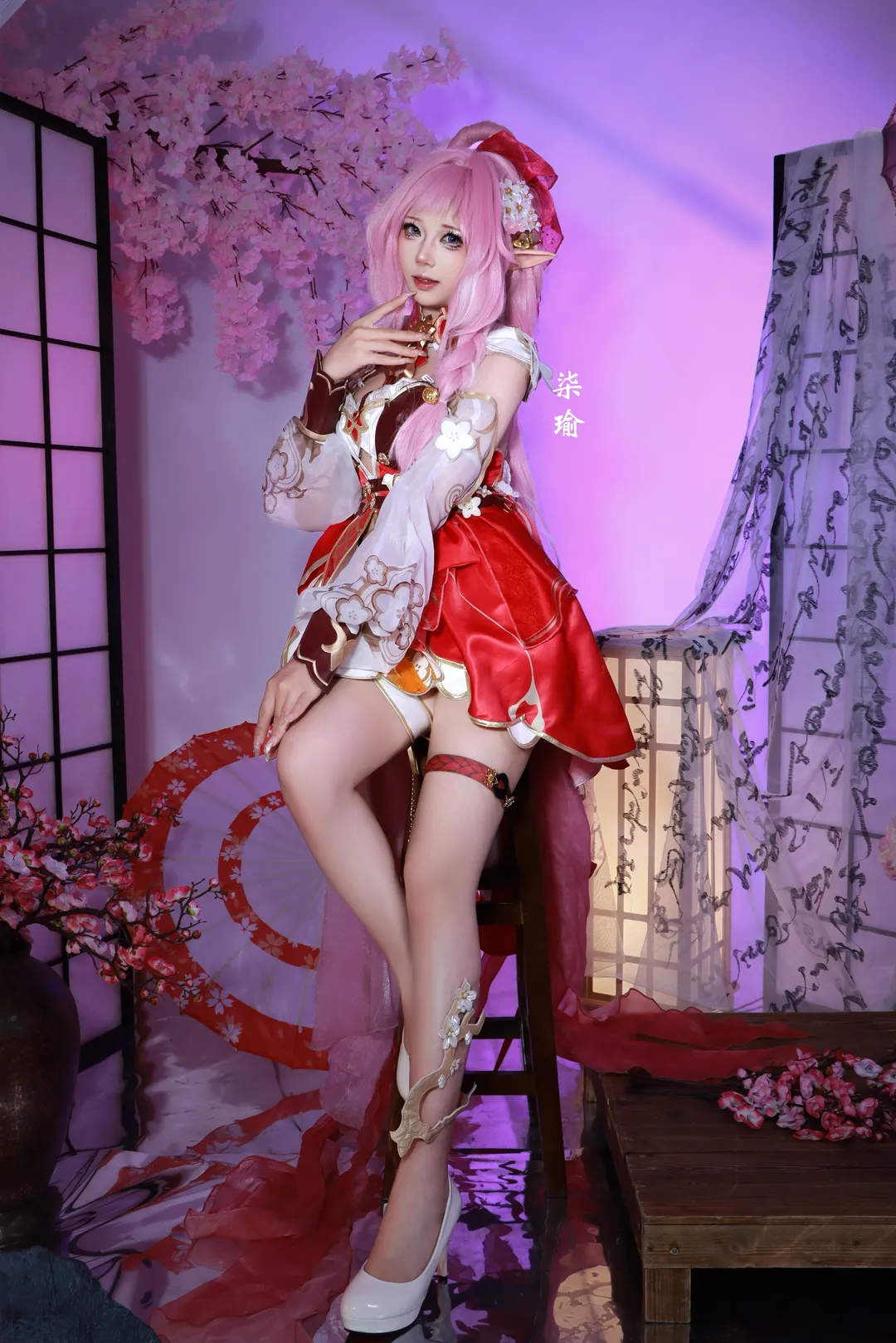 爱莉希雅cos, 崩坏3, cosplay, 二次元摄影, 春好桃夭cos - 第3张