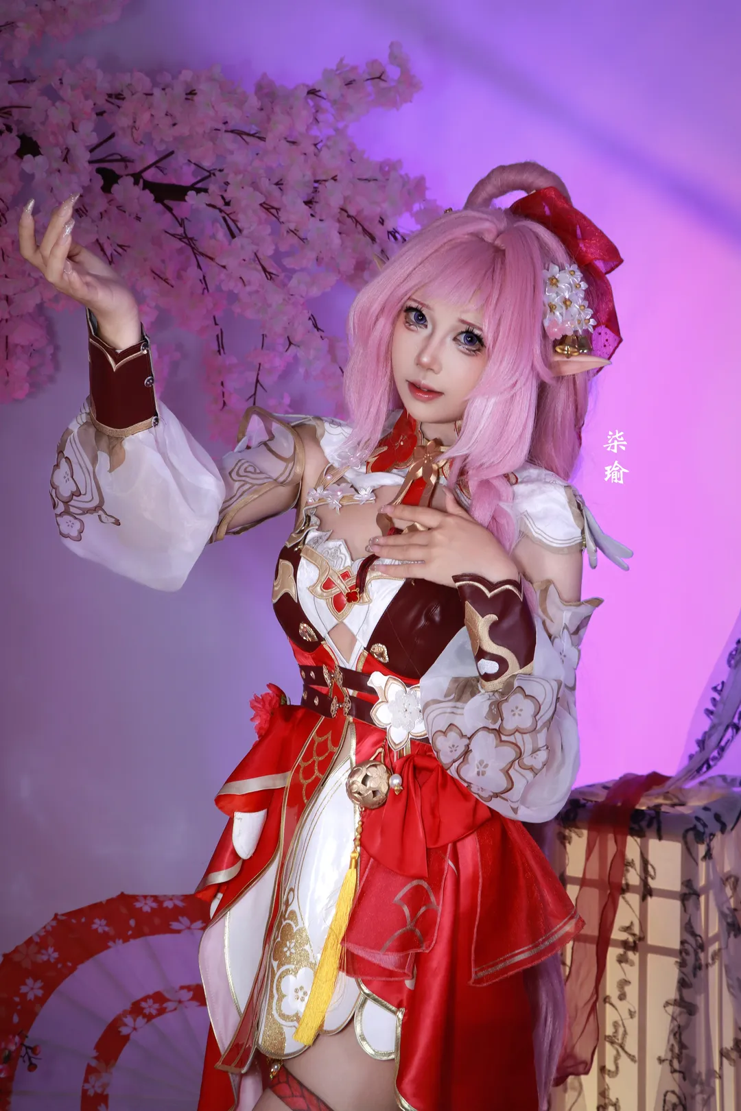 爱莉希雅cos, 崩坏3, cosplay, 二次元摄影, 春好桃夭cos - 第4张