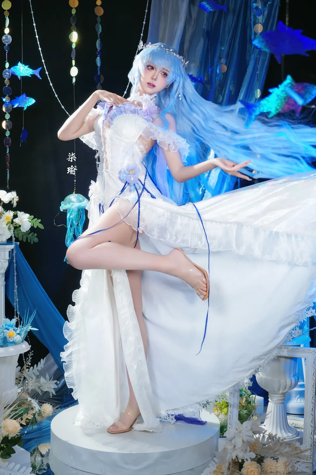 Blue-themed outfit, Cosplay photoshoot, Path to Nowhere, Hamel cosplay, Dreamy Portrait Photography