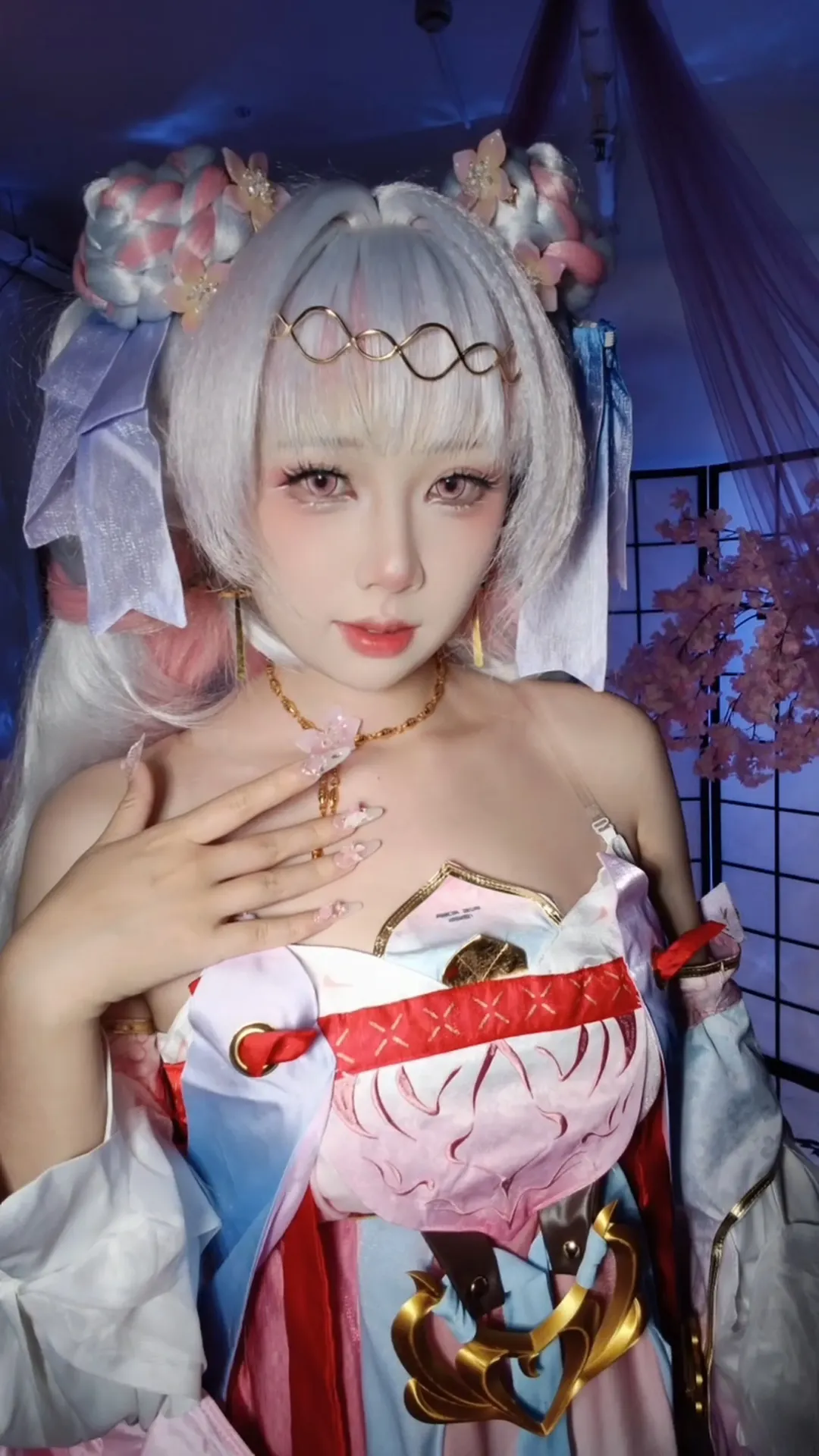 鸣潮, cosplay, 今汐cos, 桃夭灼灼, 今汐皮肤