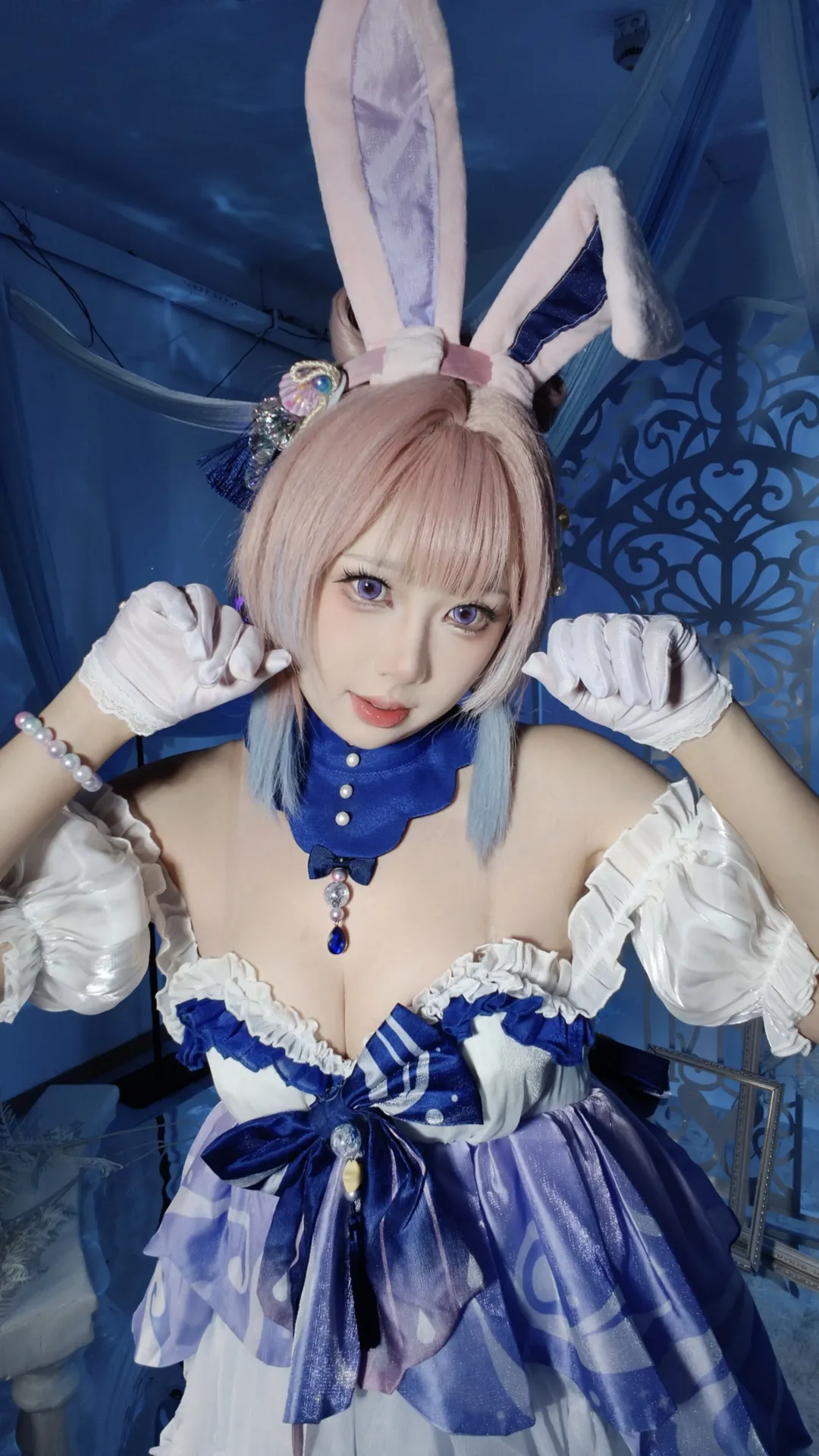 原神, 原神创作者激励计划, 珊瑚宫心海cos, cosplay摄影, 心海兔兔