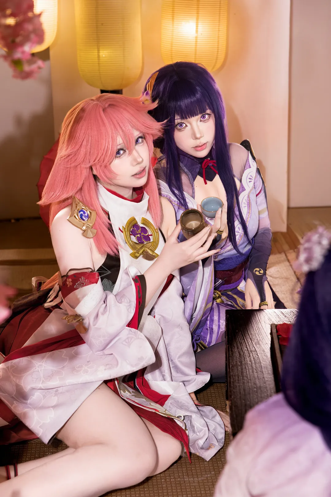 原神, 八重神子cos, 和风cosplay, 雷电将军cos, 鸣神组cos
