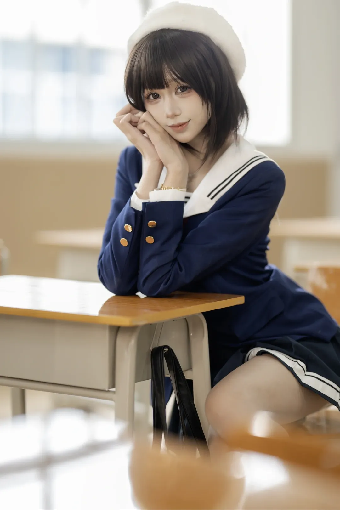 JK制服, 加藤惠cos, 路人女主的养成方法, 教室写真, 日系少女