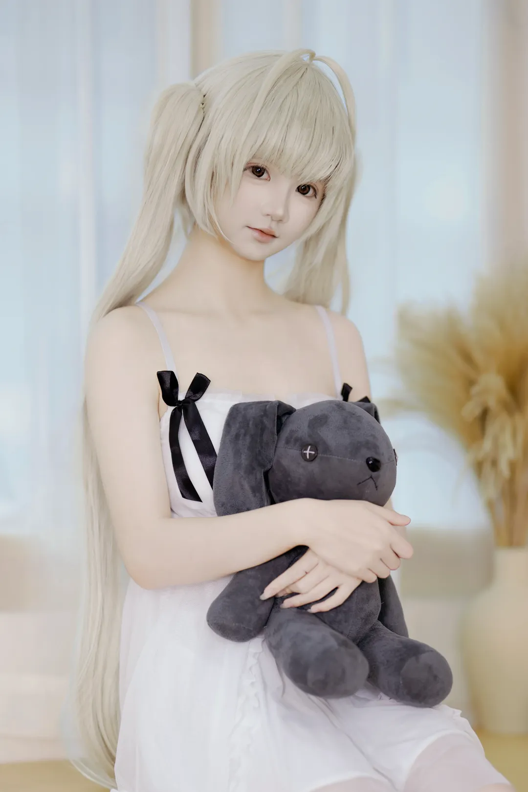 二次元少女, 春日野穹cos, 人像摄影, 居家风cos, 清纯写真