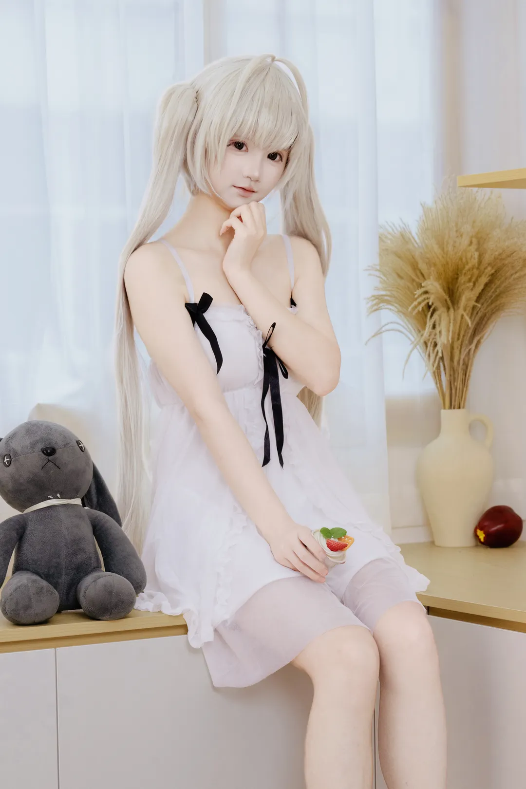 二次元少女, 春日野穹cos, 人像摄影, 居家风cos, 清纯写真 - 第3张