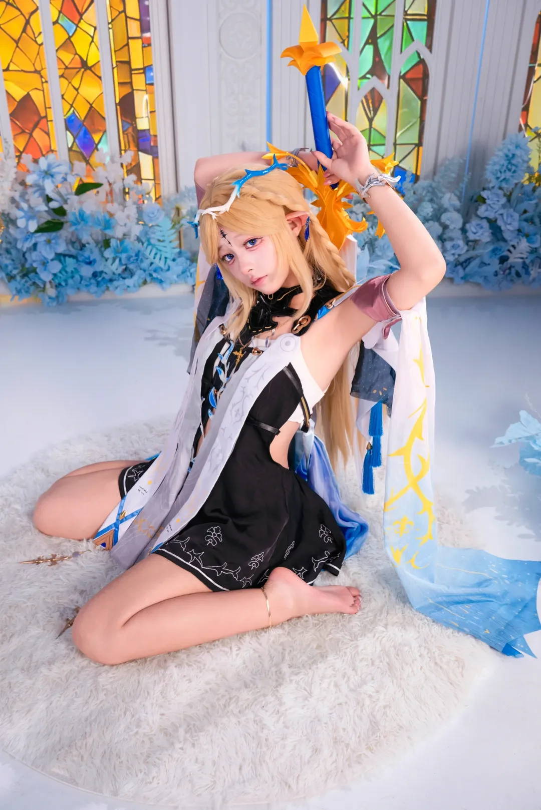 角色扮演, 鸣潮, 卡提希娅cos, cosplay摄影, 精灵耳妆造 - 第1张