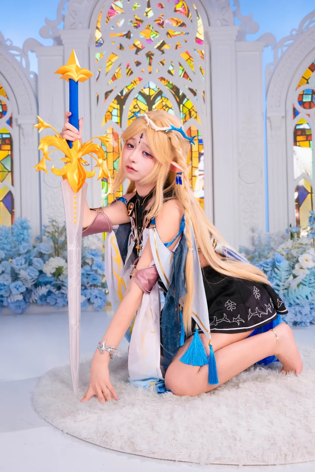 角色扮演, 鸣潮, 卡提希娅cos, cosplay摄影, 精灵耳妆造 - 第2张