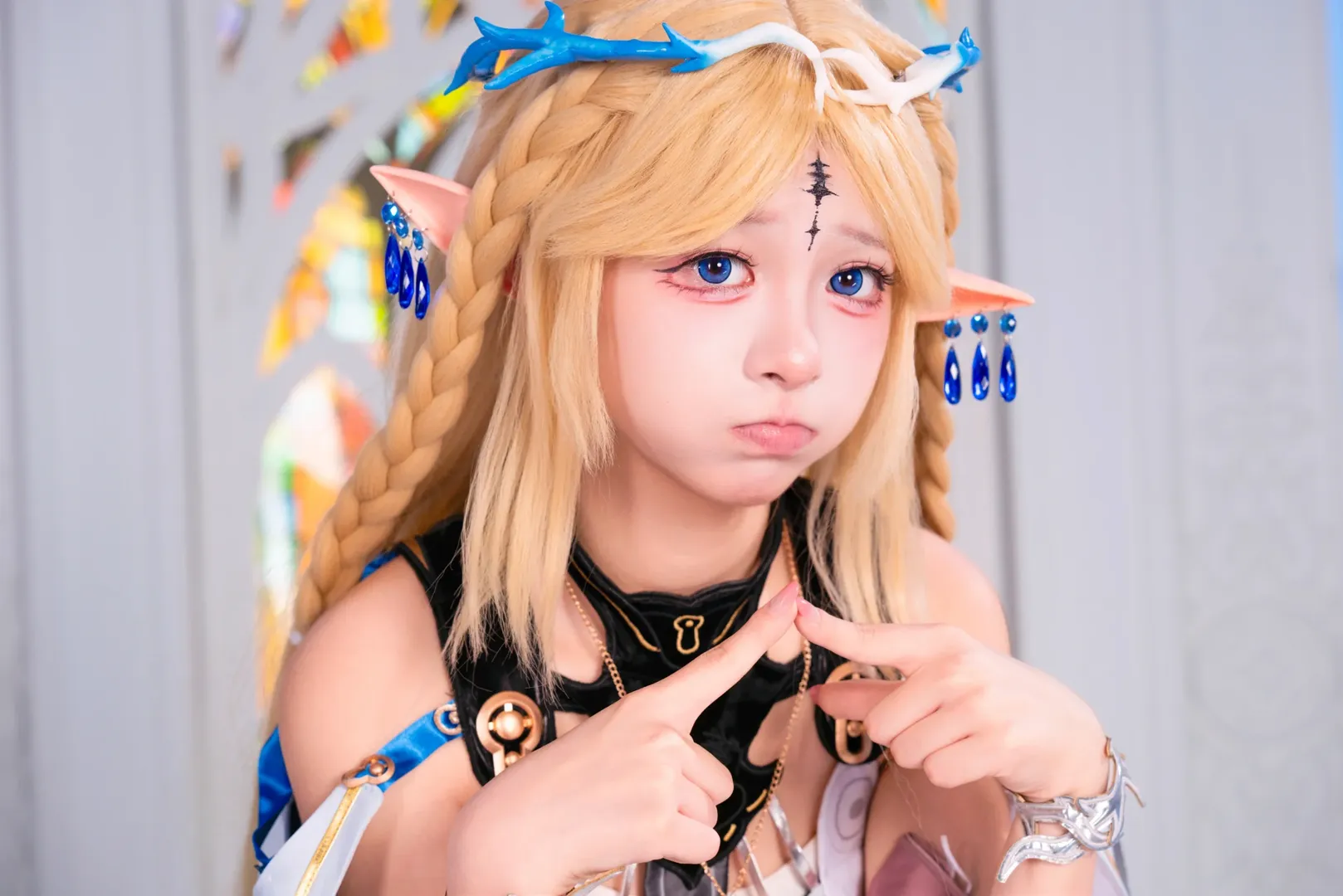 角色扮演, 鸣潮, 卡提希娅cos, cosplay摄影, 精灵耳妆造 - 第7张