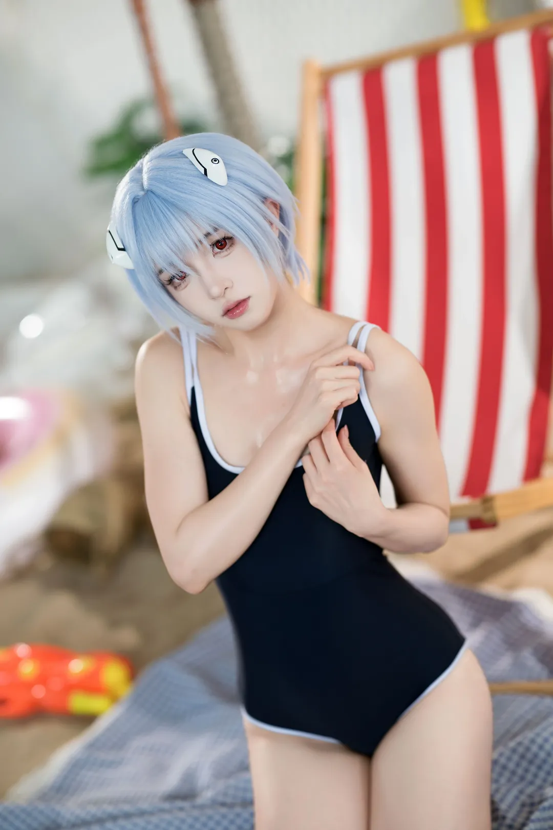 绫波丽cos, 新世纪福音战士, 死库水, cosplay摄影, 三无少女 - 第2张