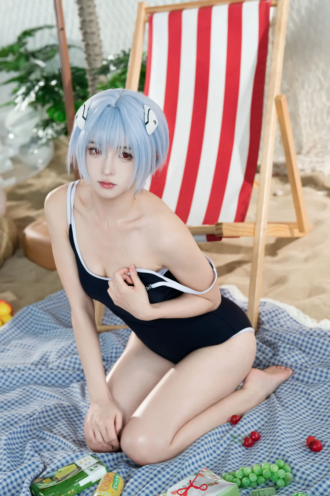 绫波丽cos, 新世纪福音战士, 死库水, cosplay摄影, 三无少女 - 第3张