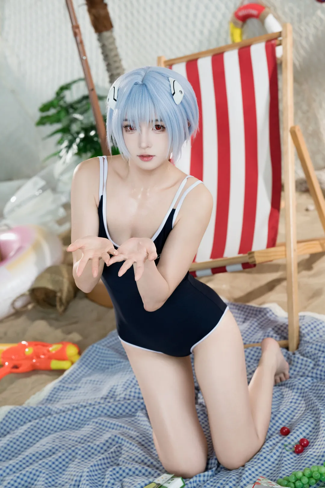 绫波丽cos, 新世纪福音战士, 死库水, cosplay摄影, 三无少女 - 第8张