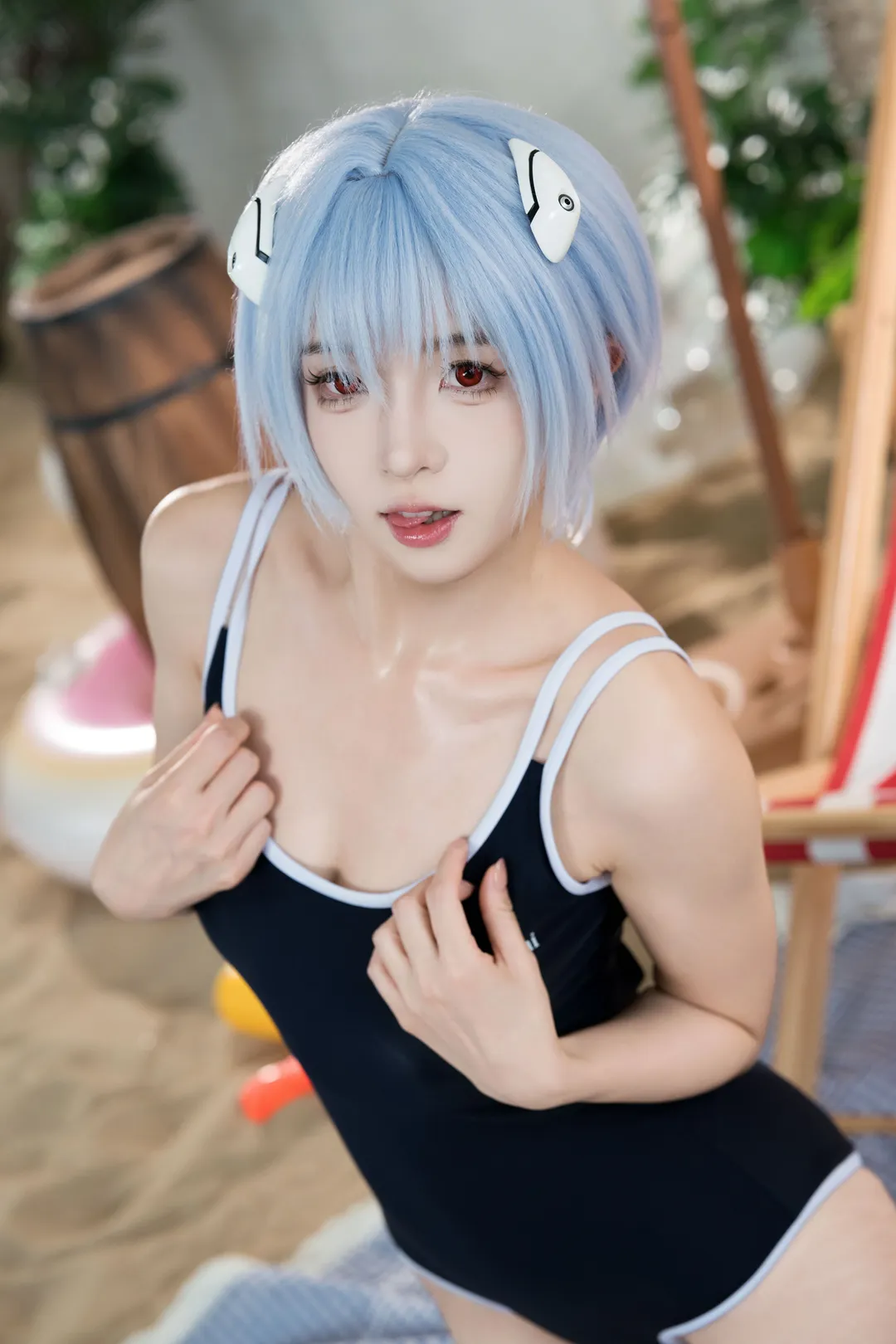 绫波丽cos, 新世纪福音战士, 死库水, cosplay摄影, 三无少女 - 第9张