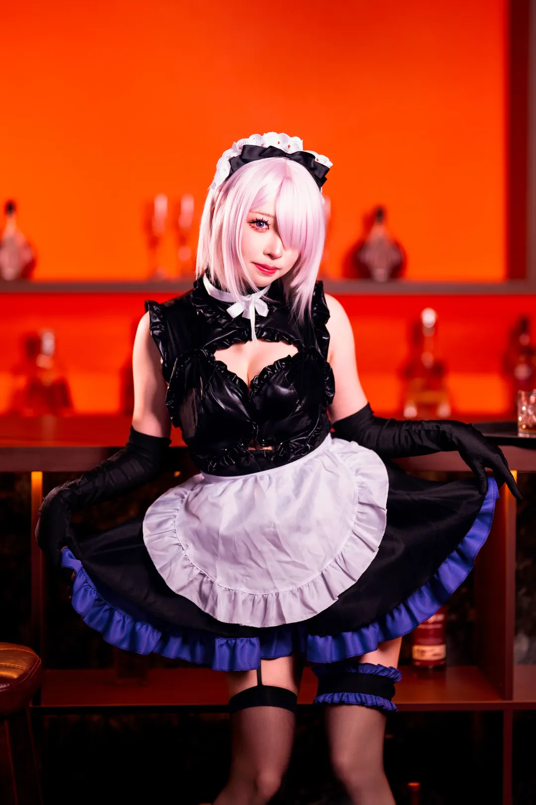 二次元, Fate/Grand Order, 酒吧写真, 女仆cos, 玛修·基列莱特cos - 第7张
