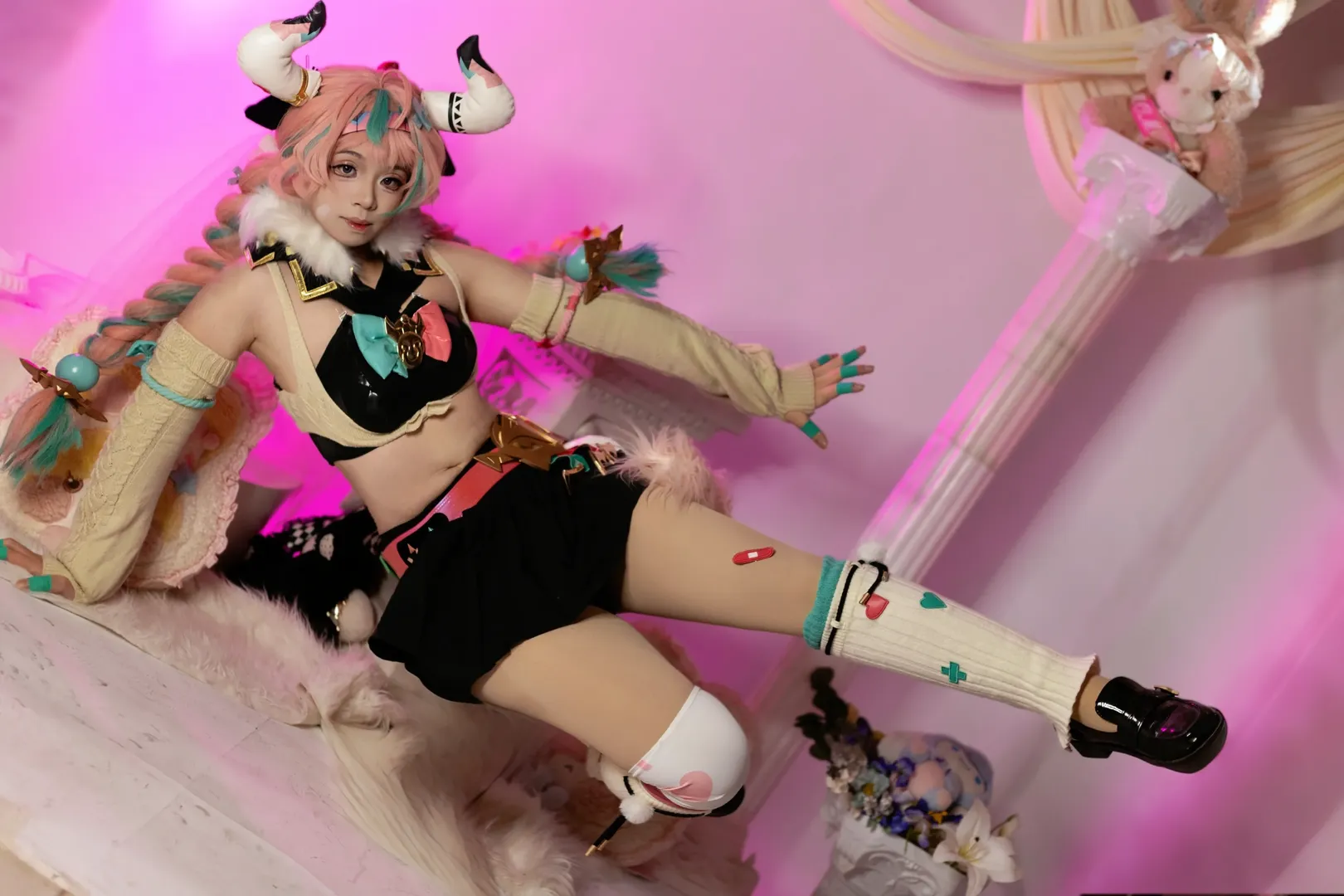 原神, 二次元cosplay, 纳塔, 瓦雷莎cos, 萌系穿搭 - 第2张