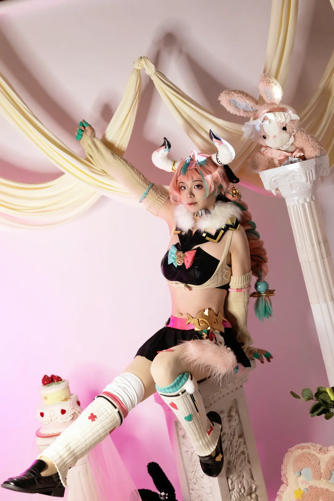 原神, 二次元cosplay, 纳塔, 瓦雷莎cos, 萌系穿搭 - 第3张