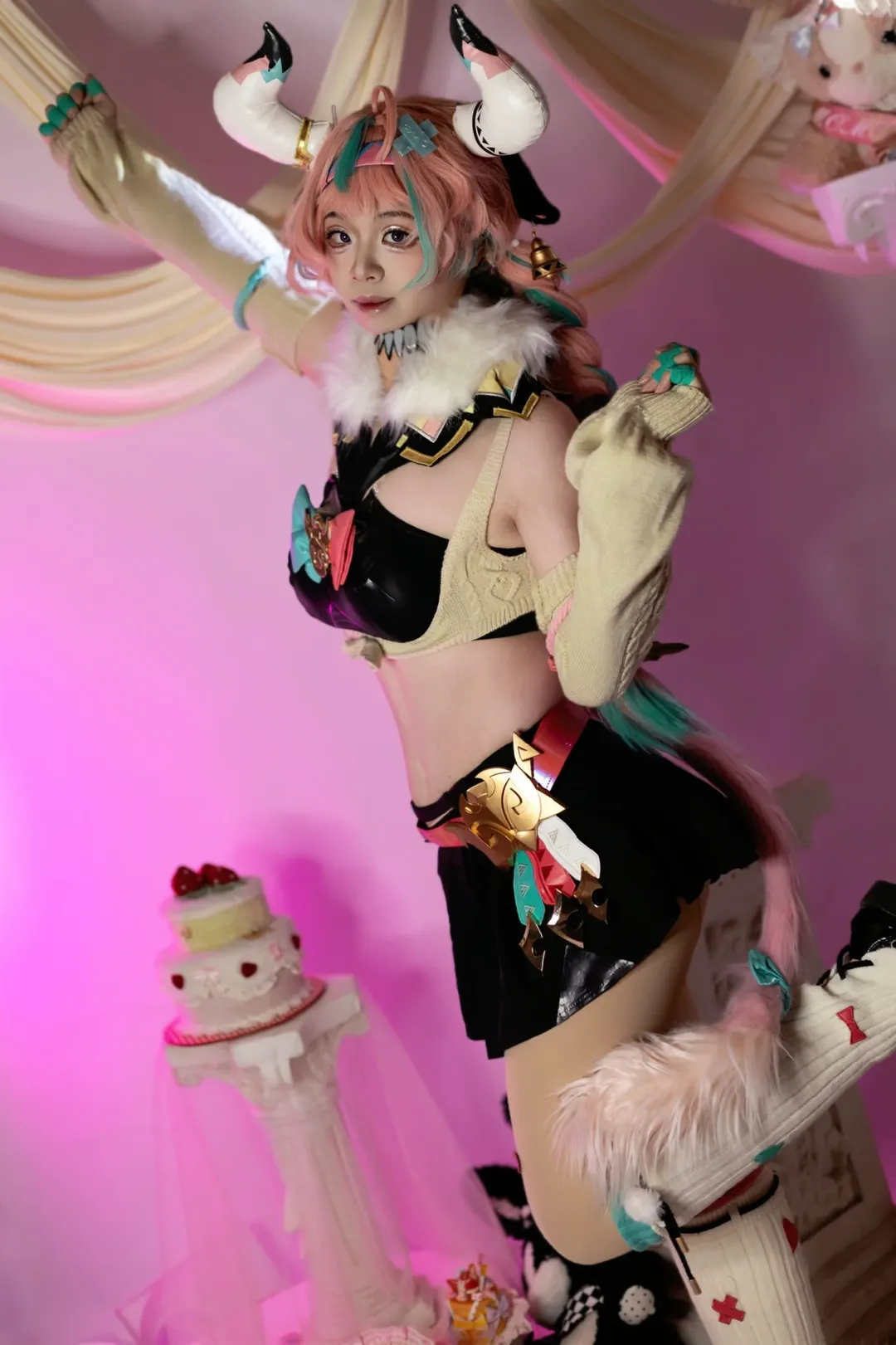 原神, 二次元cosplay, 纳塔, 瓦雷莎cos, 萌系穿搭 - 第5张