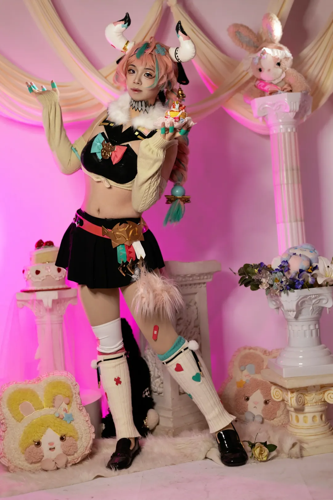 原神, 二次元cosplay, 纳塔, 瓦雷莎cos, 萌系穿搭