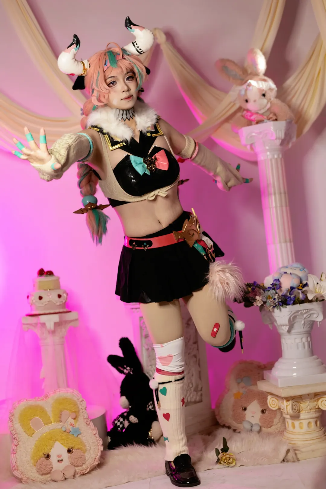 原神, 二次元cosplay, 纳塔, 瓦雷莎cos, 萌系穿搭 - 第7张