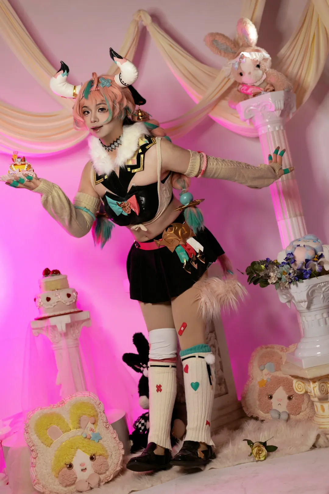 原神, 二次元cosplay, 纳塔, 瓦雷莎cos, 萌系穿搭 - 第8张