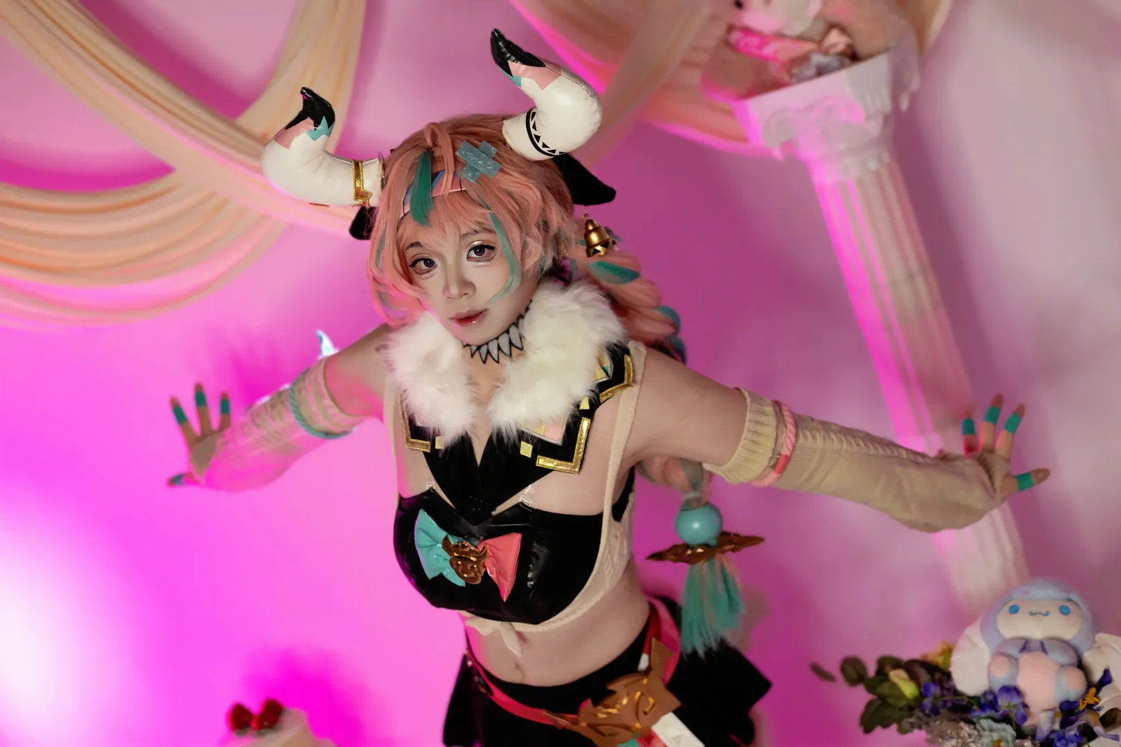 原神, 二次元cosplay, 纳塔, 瓦雷莎cos, 终北的夜行诗 - 第1张