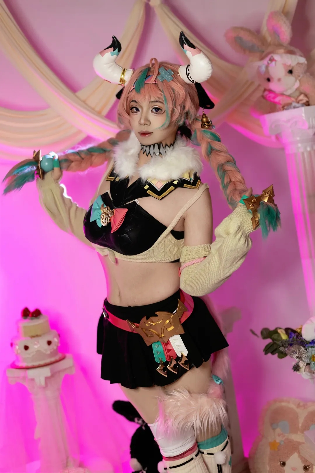 原神, 二次元cosplay, 纳塔, 瓦雷莎cos, 终北的夜行诗