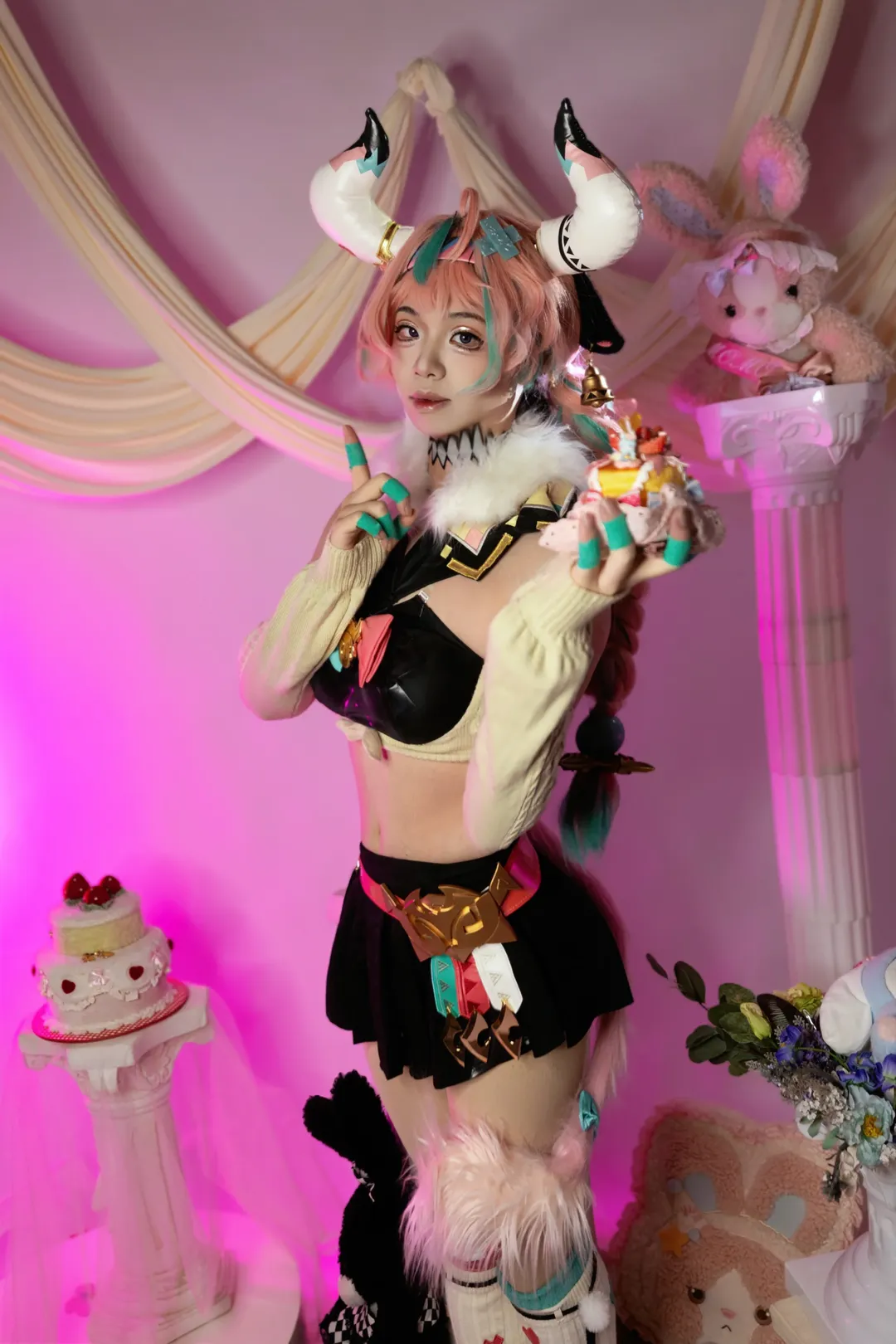 原神, 二次元cosplay, 纳塔, 瓦雷莎cos, 终北的夜行诗 - 第9张