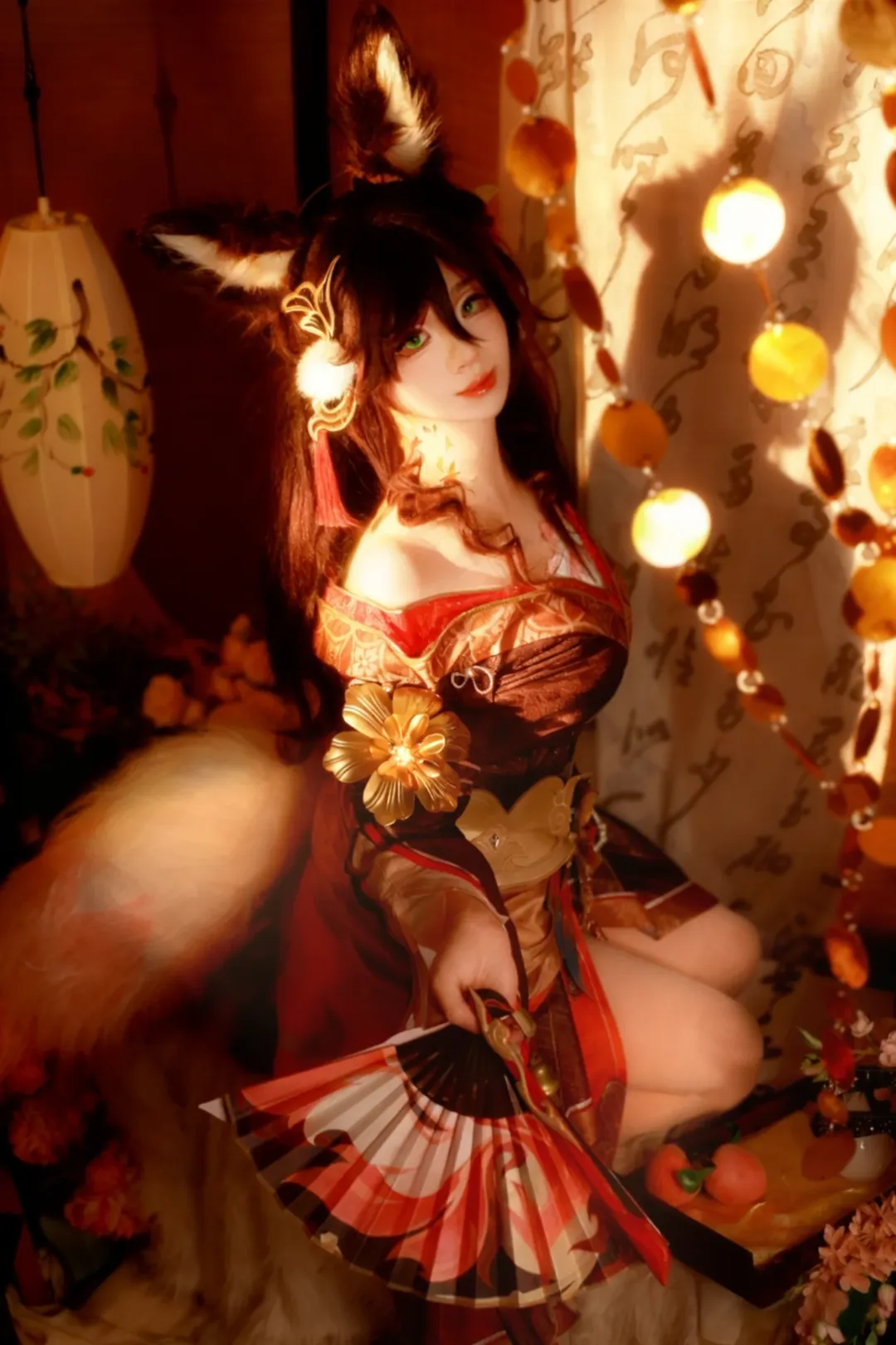Ancient style photography, Honkai: Star Rail, Anime cosplay, Tingyun cosplay, Fox-eared girl