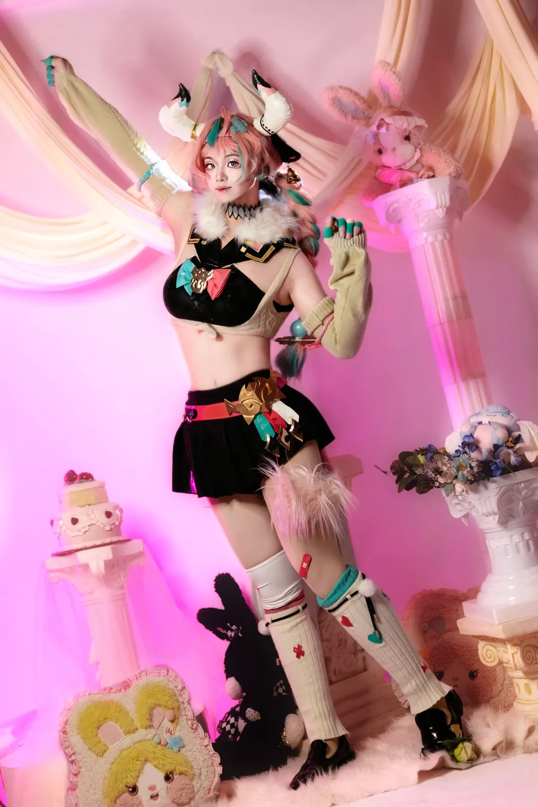 原神, 2次元少女, ゲームキャラクター再現, ヴァレサ コスプレ, コスプレ撮影