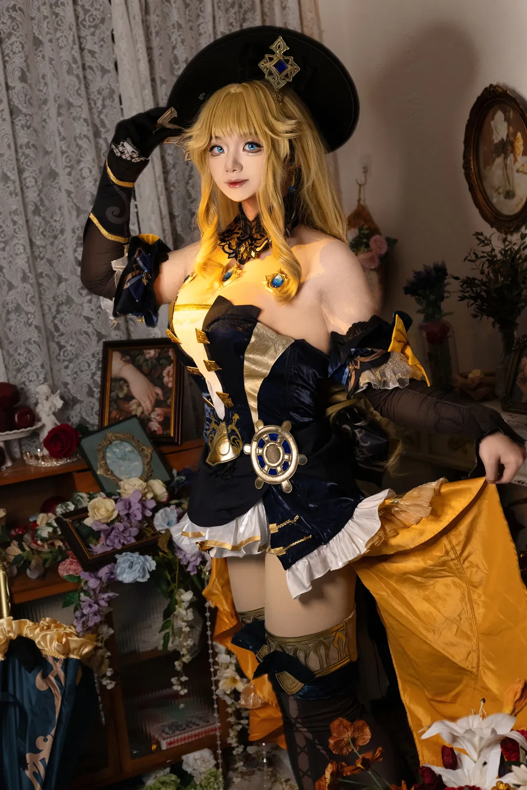 二次元, 原神, cosplay, 娜維婭cos, 服裝搭配