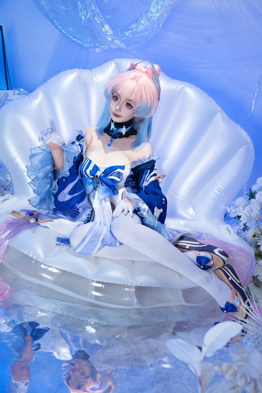 原神, 珊瑚宮心海cos, 珊瑚宮心海, cosplay拍攝, 夢幻海洋風