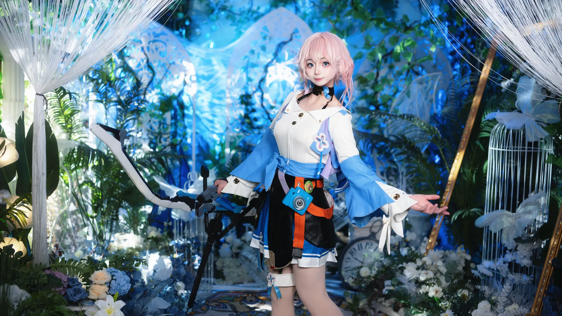 崩壞星穹鐵道, 三月七cos, 二次元cosplay, 少女風攝影, 夢幻棚拍