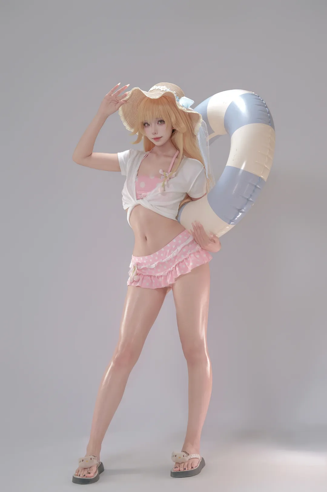 二次元摄影, 忍野忍cos, 化物语, 夏日泳装, Cosplay日常