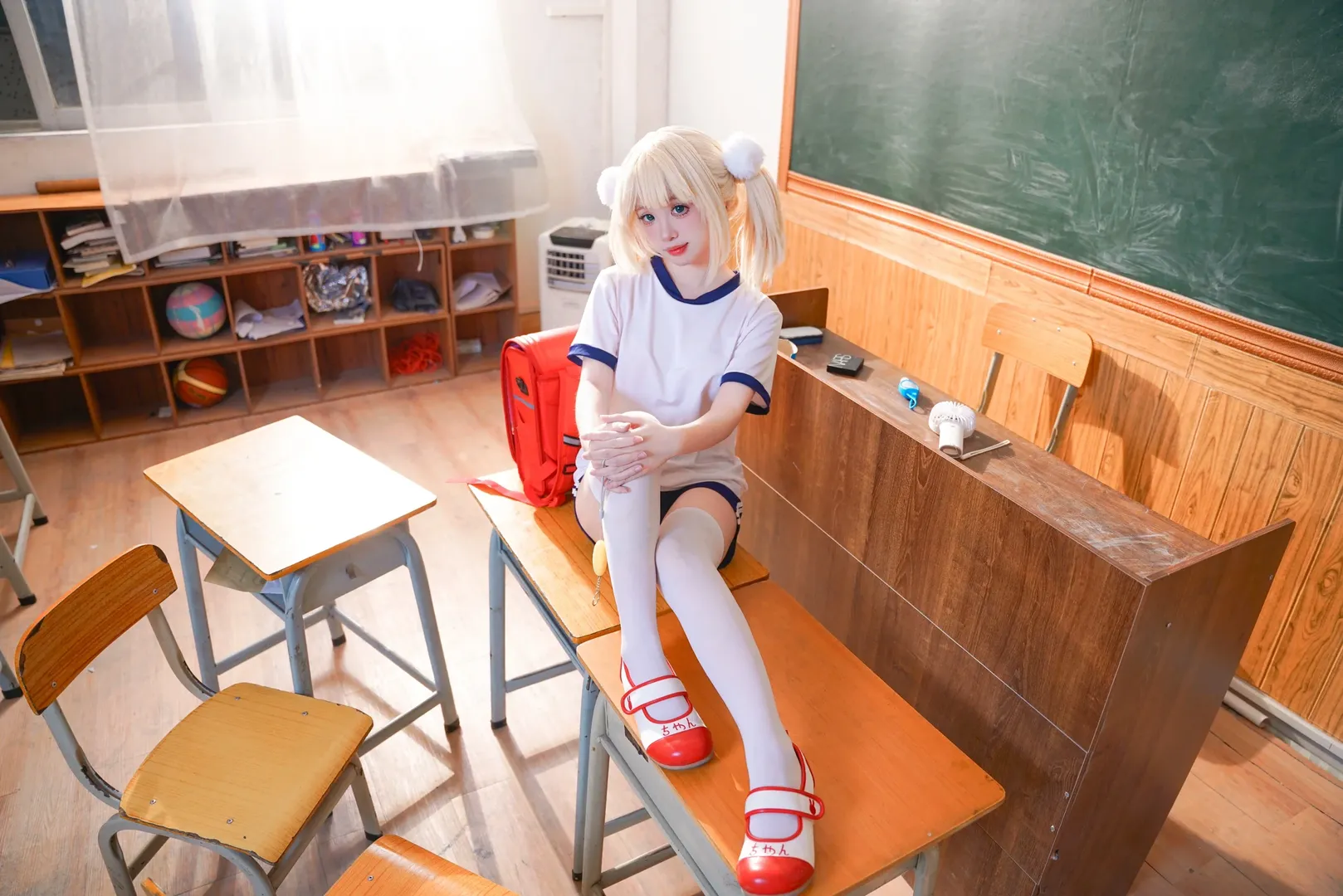 二次元cos, 时雨羽衣cos, 校园摄影, 体操服cosplay, 时雨羽衣 - 第2张