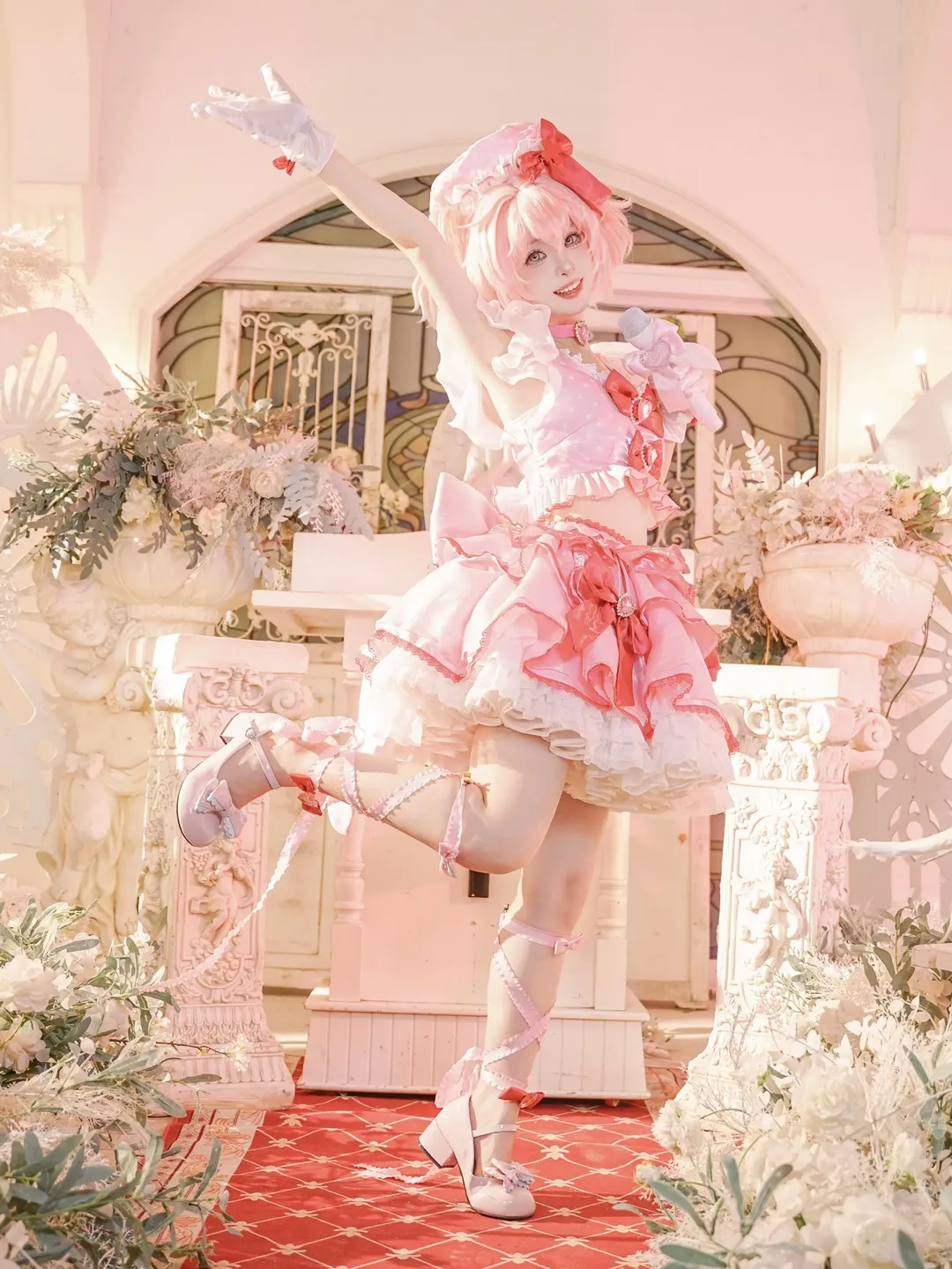 少女写真, 二次元cosplay, 守护甜心, 粉色系穿搭, 日奈森亚梦cos