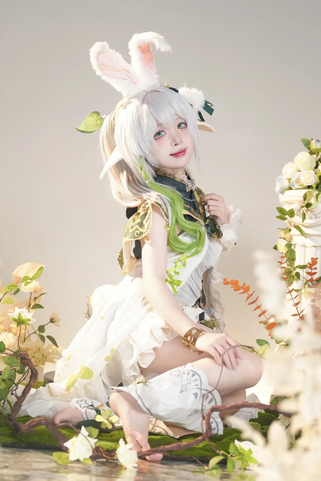 原神, cosplay, 纳西妲cos, 夏日氛围, 森系精灵 - 第2张