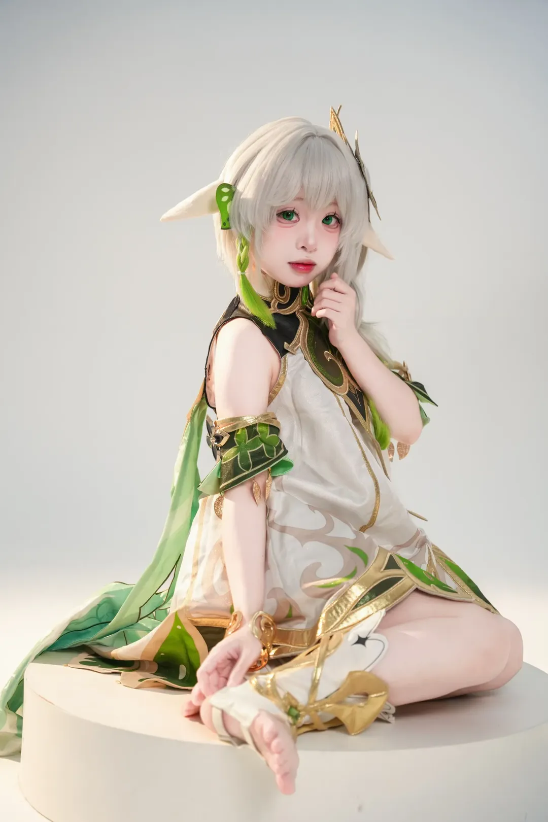 原神, ナヒーダ コスプレ, ゲームキャラクター再現, エルフ耳コスプレ, 清楚系コスプレ - 2枚目