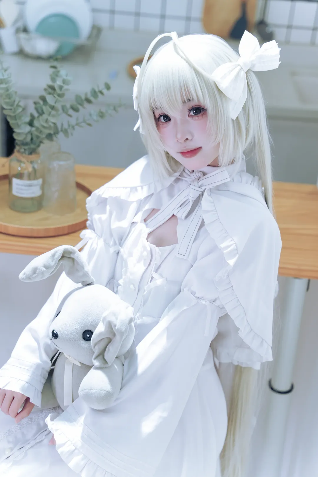 ヨスガノソラ, 穹 コスプレ, 二次元コスプレ, 白髪コーデ, おうちコーデ風