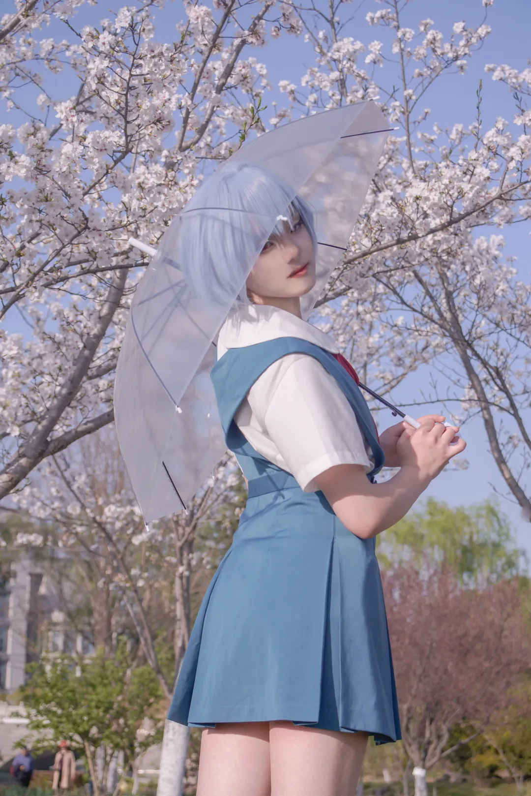 明日香cos, 新世纪福音战士, 制服穿搭, 双人cosplay, 樱花cos - 第13张