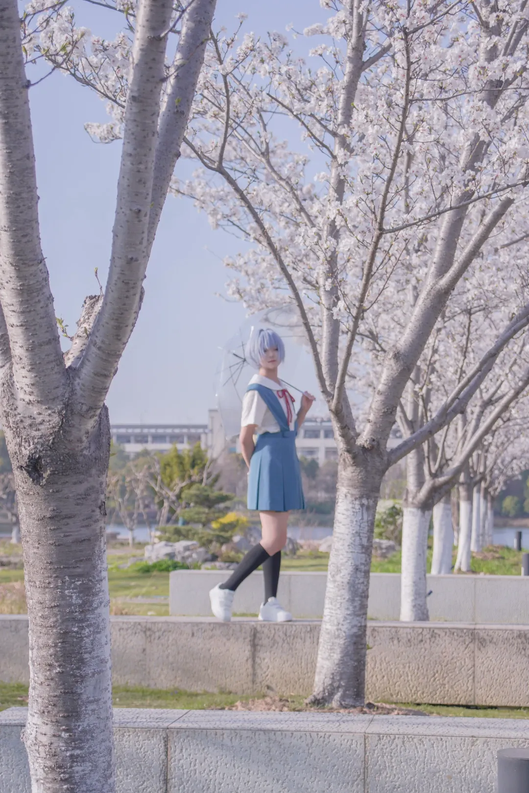 明日香cos, 新世纪福音战士, 制服穿搭, 双人cosplay, 樱花cos - 第14张