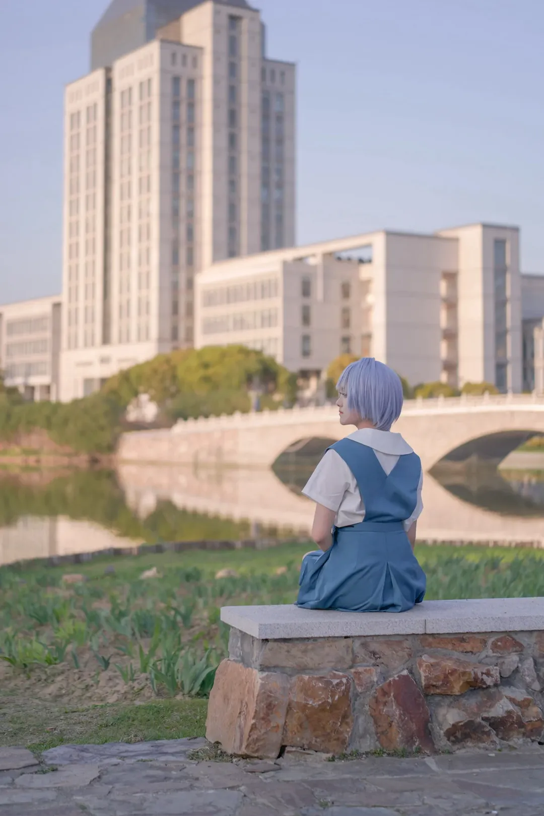 明日香cos, 新世纪福音战士, 制服穿搭, 双人cosplay, 樱花cos - 第16张