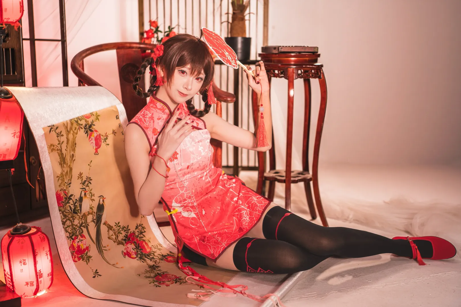 二次元摄影, 国风cosplay, Vocaloid, 乐正绫cos, 棚拍分享