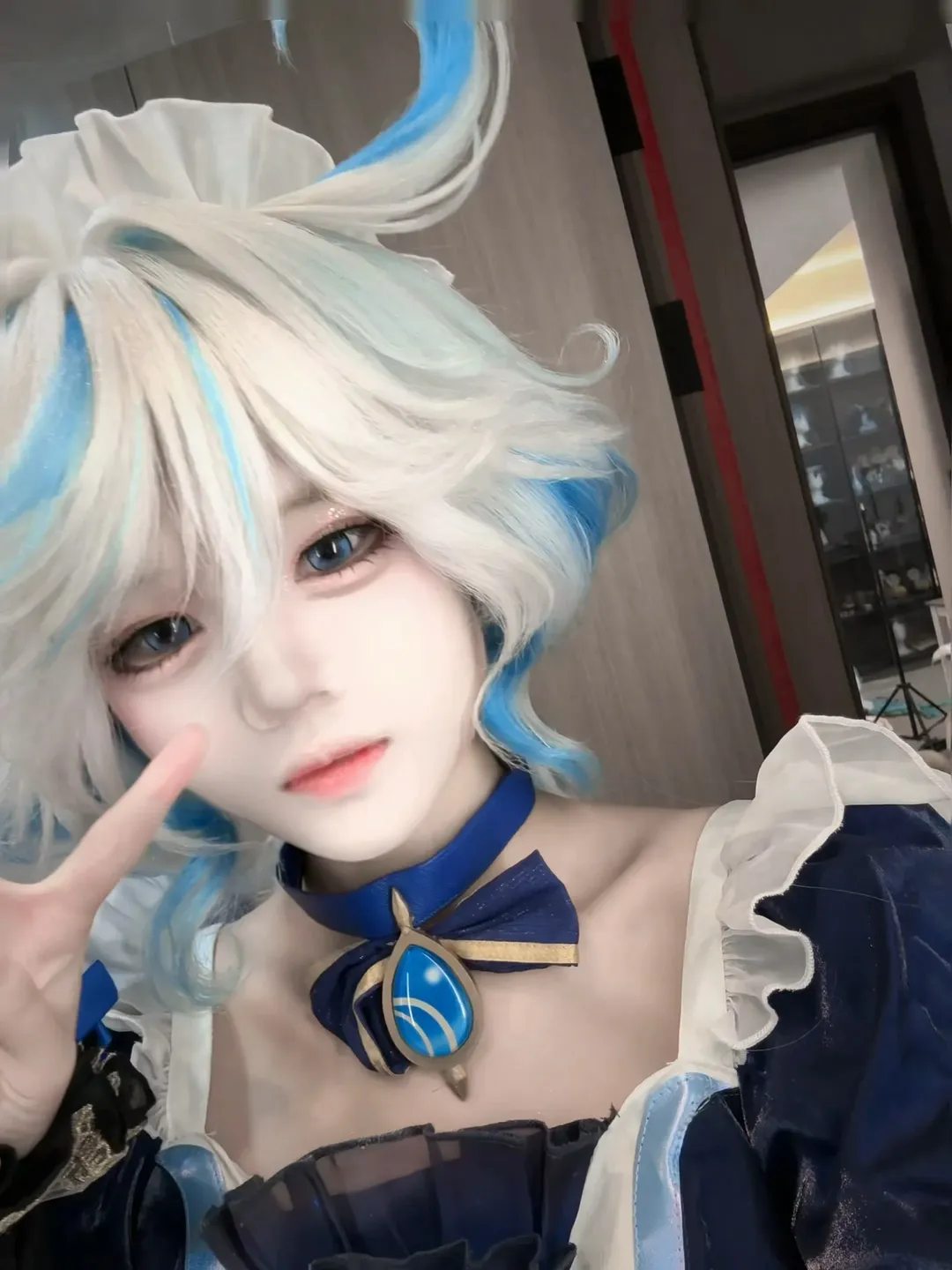 原神, 芙宁娜cos, cosplay摄影, 二次元穿搭, 芙宁娜仿妆