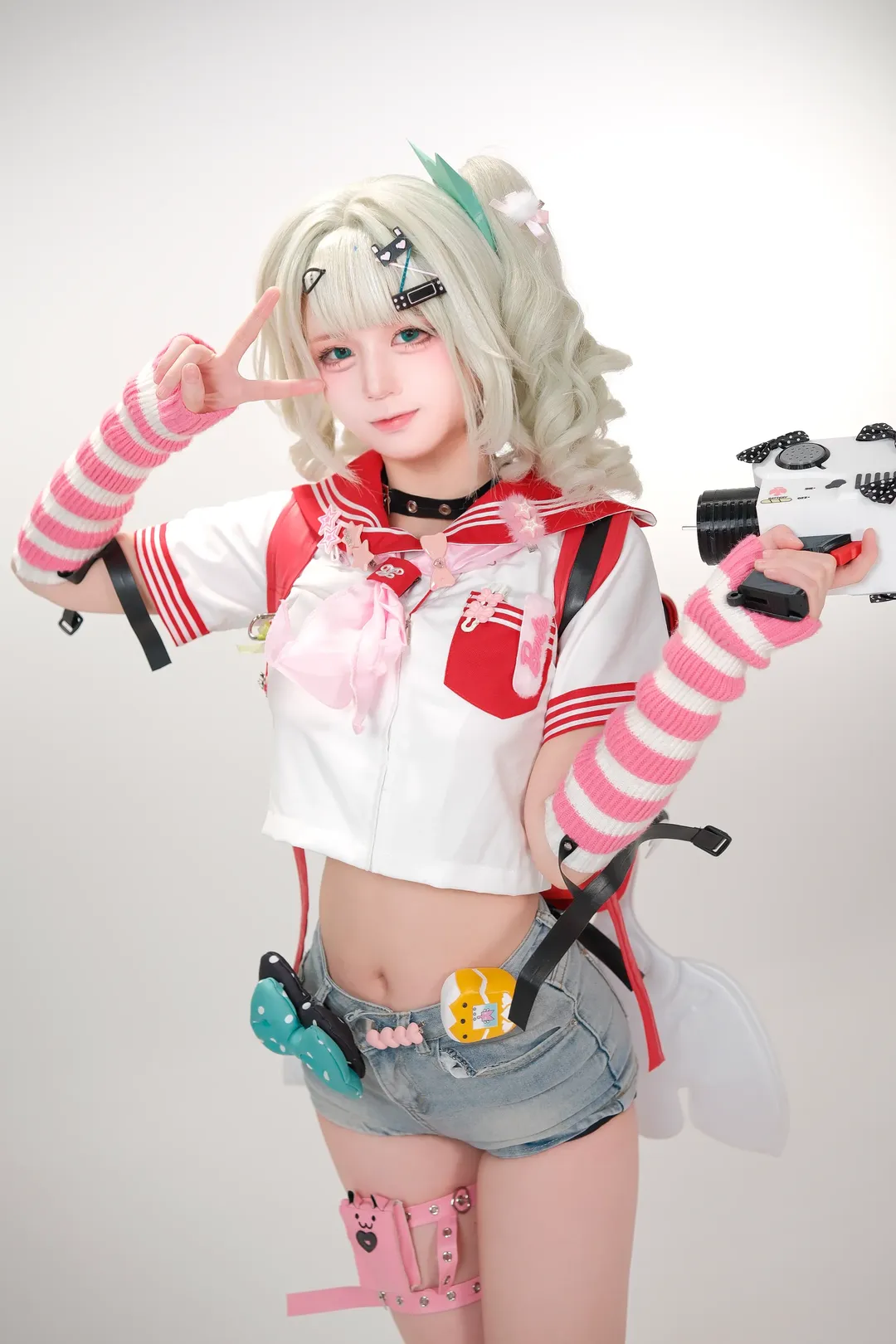 cosplay, 运动风, 水手服, 二次元穿搭, 腿套 - 第1张