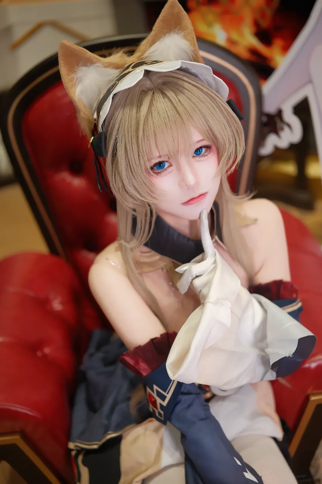 原神, 木偶cos, Cosplay摄影, 二次元穿搭, 兽耳女仆 - 第1张