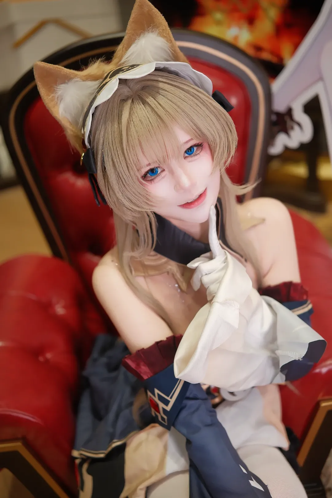 原神, 人形コスプレ, イベント写真, 白ストッキング, 獣耳少女 - 2枚目