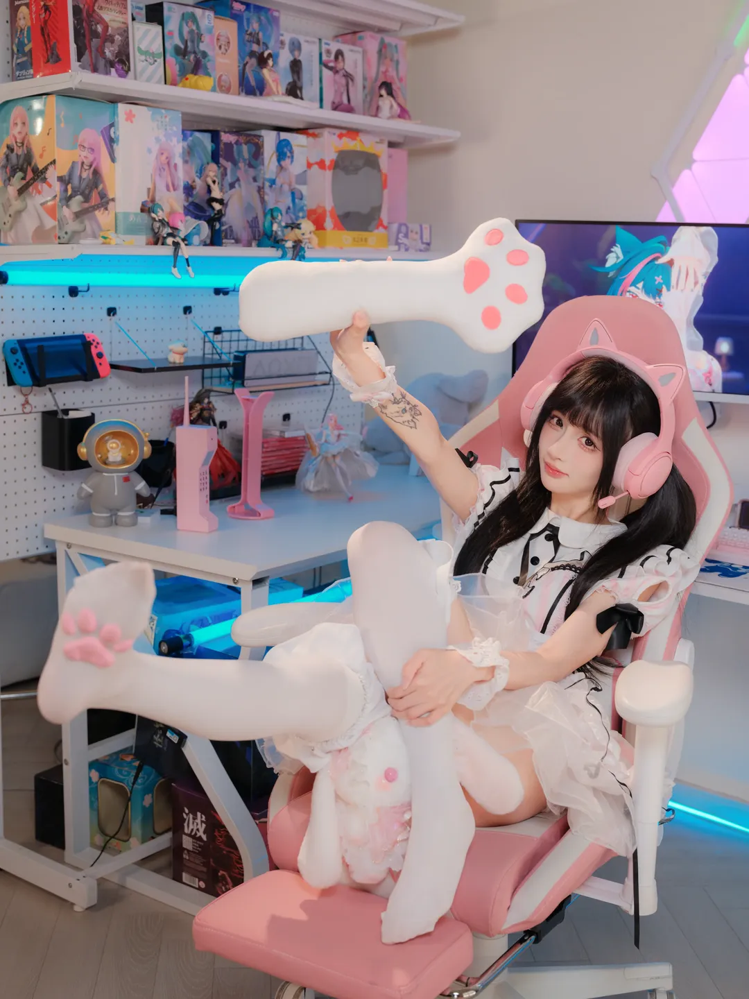 Cosplay摄影, 女仆装, 电竞少女, 猫系女孩, 猫耳耳机 - 第1张