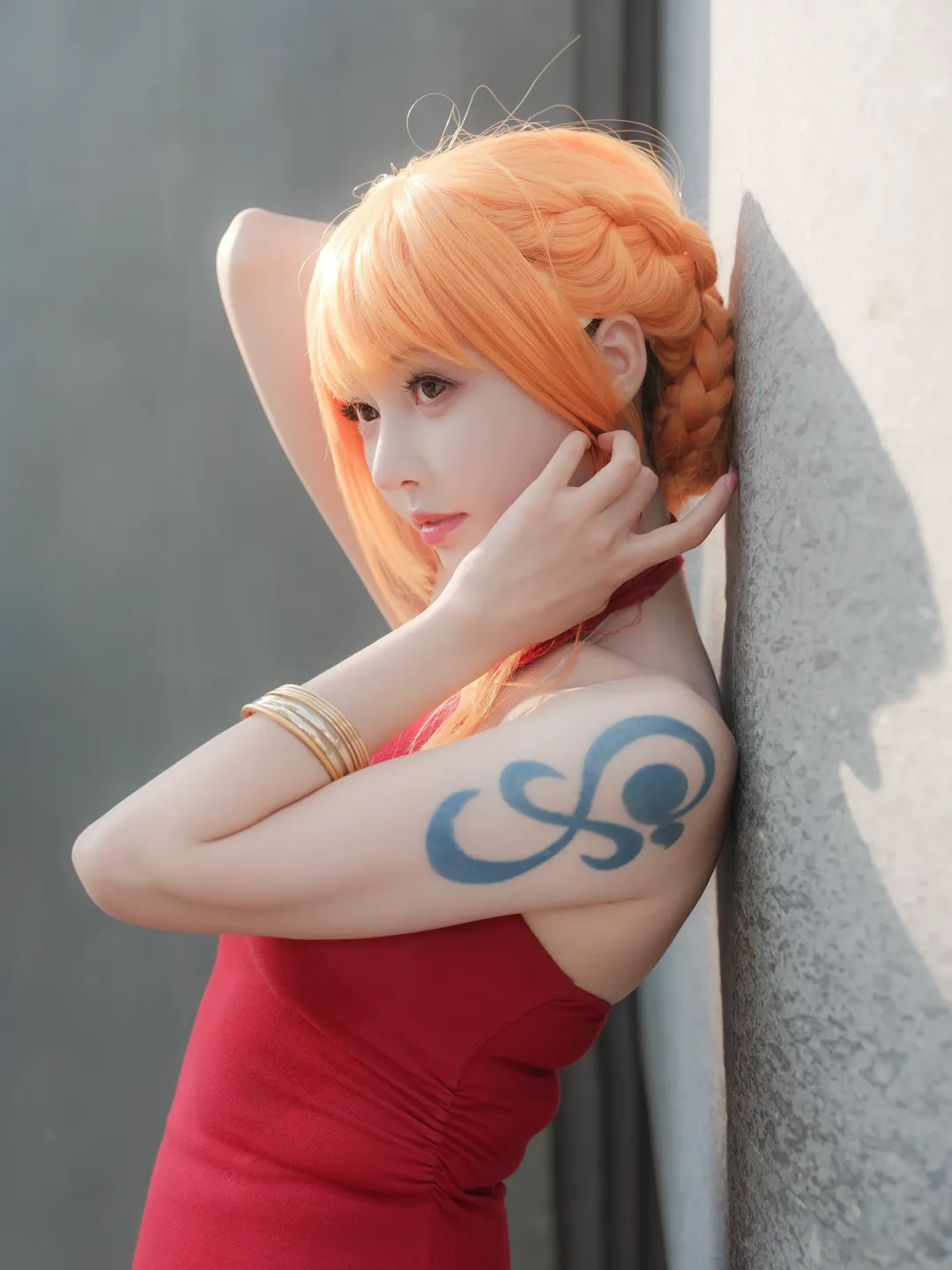 娜美cos, 海贼王, 海贼王cosplay, 蛋糕岛, 红裙造型 - 第2张