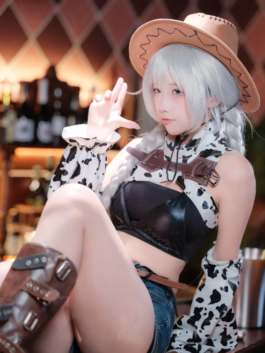 碧蓝航线, 氛围感写真, cosplay分享, 法戈cos, 西部牛仔风 - 第5张